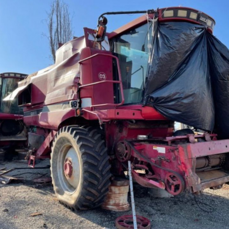 Colheitadeira Case IH em desmanche